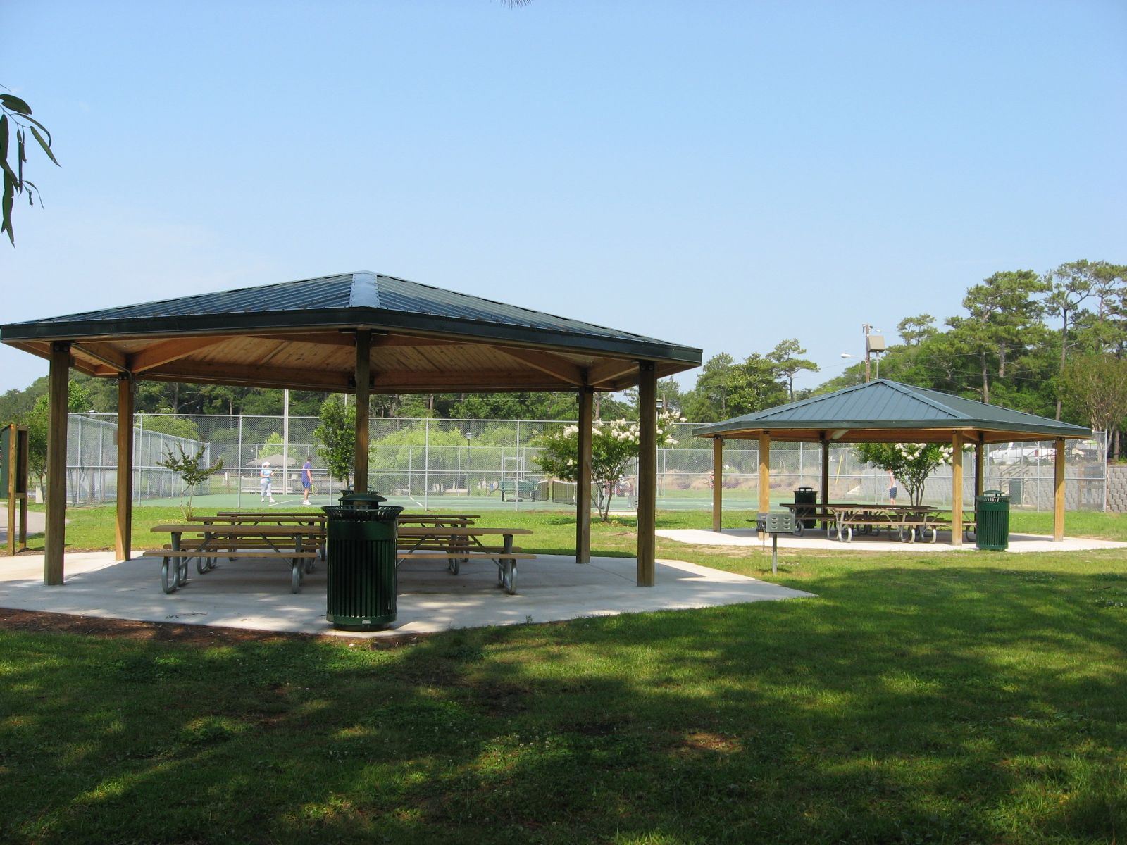 Two Shelters with Picnic Tables
