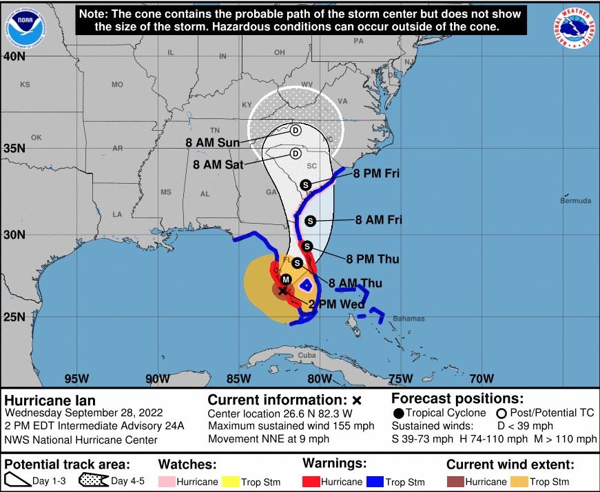 NOAA Screenshot Ian 2 September 28, 2022
