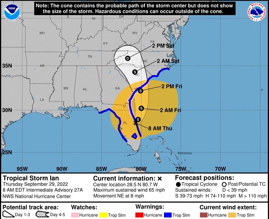 NOAA Screenshot Ian 1 September 29, 2022